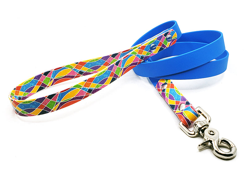 Colorful Waves No-Stink Waterproof Collar
