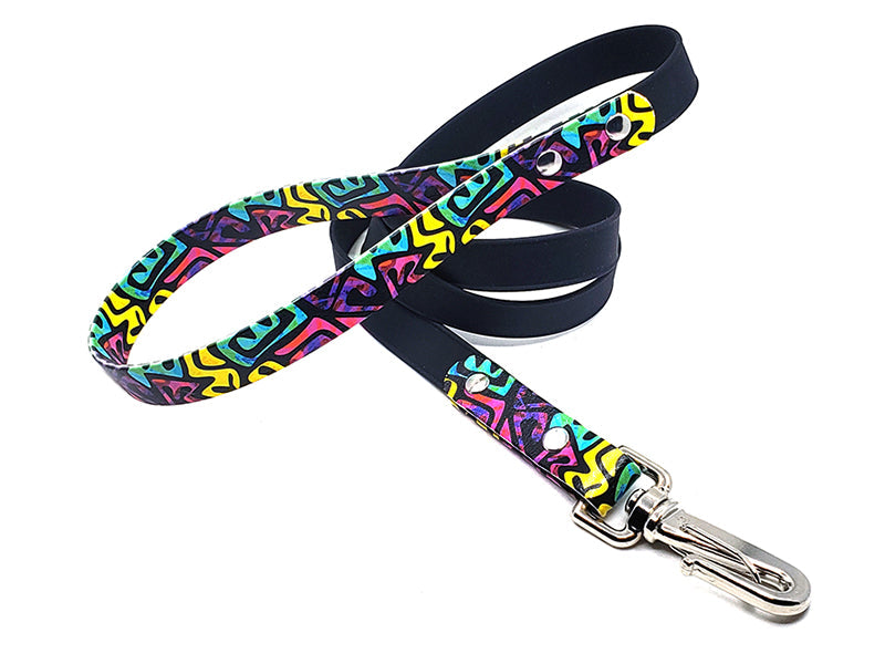Colorful Waves No-Stink Waterproof Collar