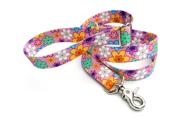 May Flowers & Daisies Polyester Adjustable Handle Leash