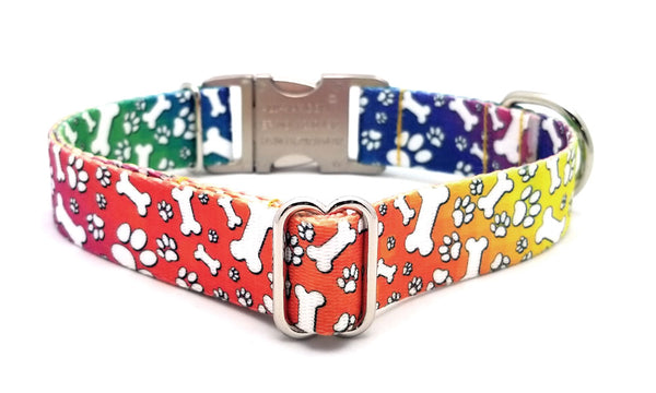 Trippy Doggo Polyester Webbing Dog Collar with Laser Engraved Personalized Buckle - Flying Dog Collars